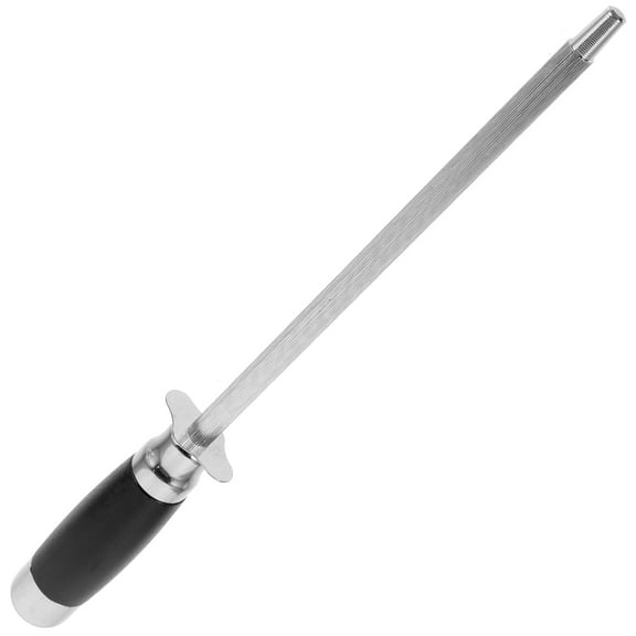 OUNONA Kitchen Cutter Sharpener Rod Stainless Steel Sharpening Stick with Smooth Edges for Home
