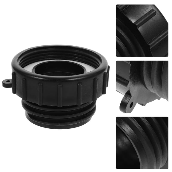 Homoyoyo Black IBC Tote Adapter Connector for Oil Containers, 1 Pack Replacement Part for Bulk Liquid Storage Tanks