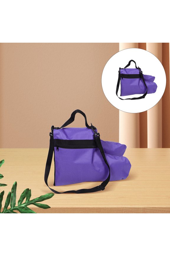Ice Skate Shoe Bag Purple High Density Waterproof Material Spacious Storage Tote