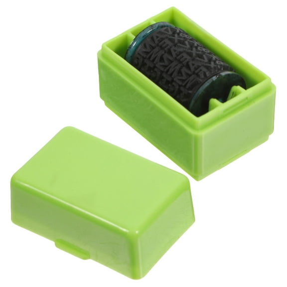 Tineasur Identity Roller Stamp in Green ABS for Home and Office Privacy Confidential Document Security