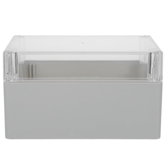 OUNONA Impact Resistant Outdoor Electrical Project Enclosure with Hinged Transparent Cover for Industrial Equipment