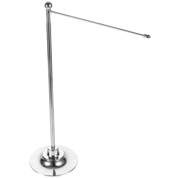 OUNONA Stainless Steel Table Flag Holder with Stable Base, and Wear-Resistant, Ideal for Home, Office, and Desk Display