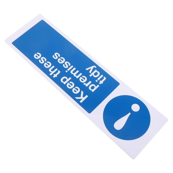 OUNONA Weather Resistant Industrial Adhesive Warning Sign Sticker, Self-Adhesive Premises Safety Label