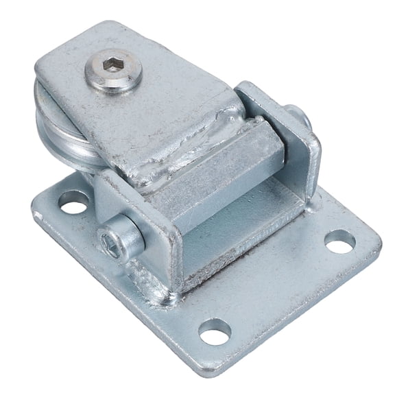 OUNONA Industrial Heavy Duty Metal Pulley Wheel U Shaped Rope Guide for Garage and Warehouse Use