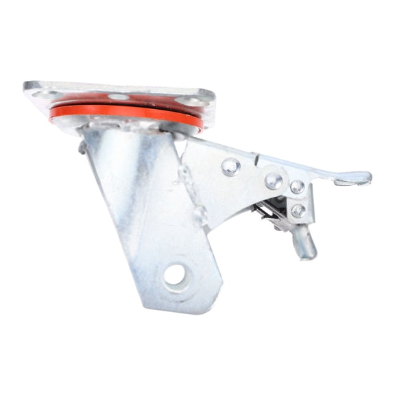 OUNONA Industrial Swivel Caster Wheel Bracket with Heavy Load Steel Frame and Locking Brake