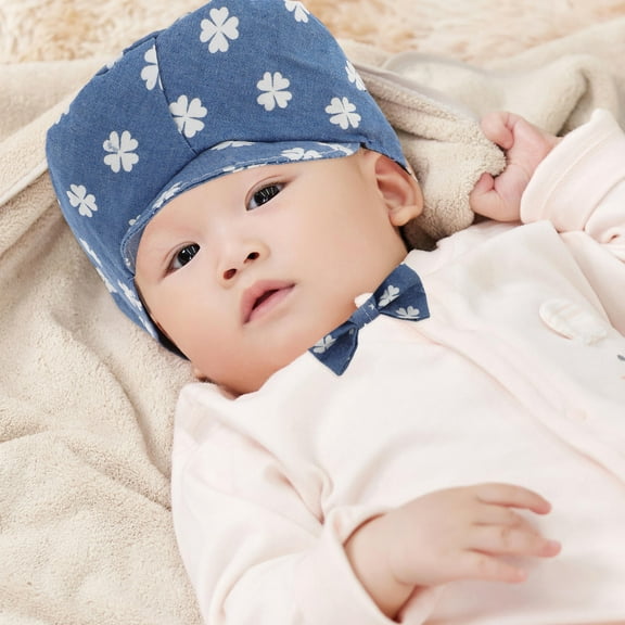 OUNONA Toddler Girl Hat Baseball Cap Denim 1Pack