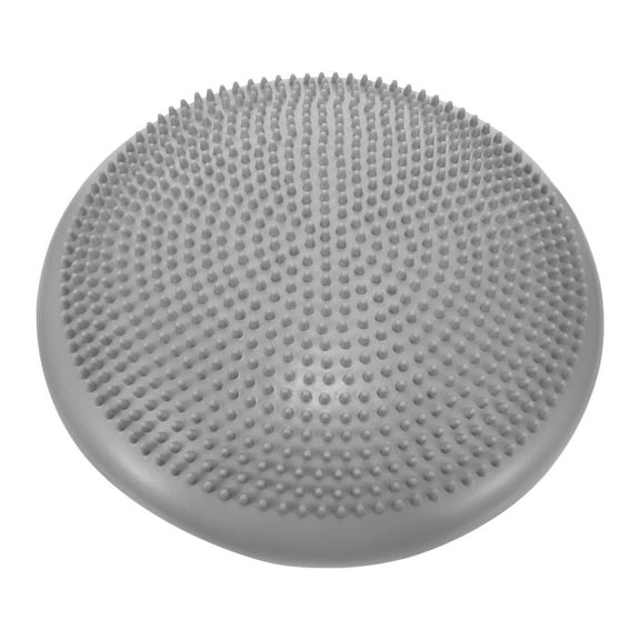 OUNONA Inflatable Balance Disc Cushion for Core Stability and Exercise, Grey Wobble Stability Trainer, 1 Set