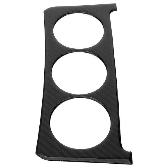 OUNONA  Instrument Knob Sticker Panel Cover Console Dashboard Trim Car Decor Black