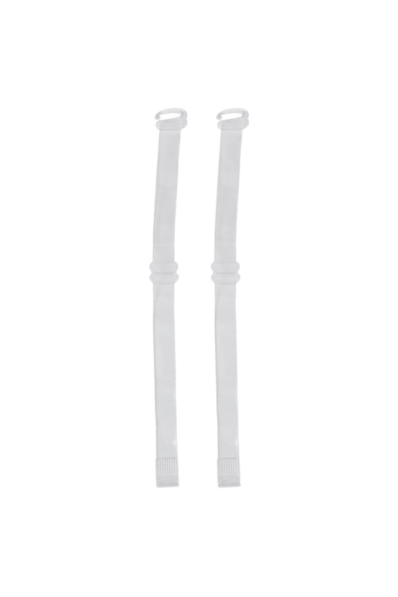 1Pair Invisible White High Heels Fixing Shoe Straps Stretchy Tpu Shoelace