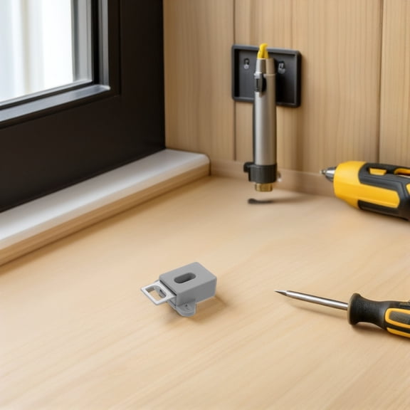 OUNONA Grey Invisible Electronic Cabinet Lock, Secure Keyless Lock for Kitchen, Office, and Drawer Security