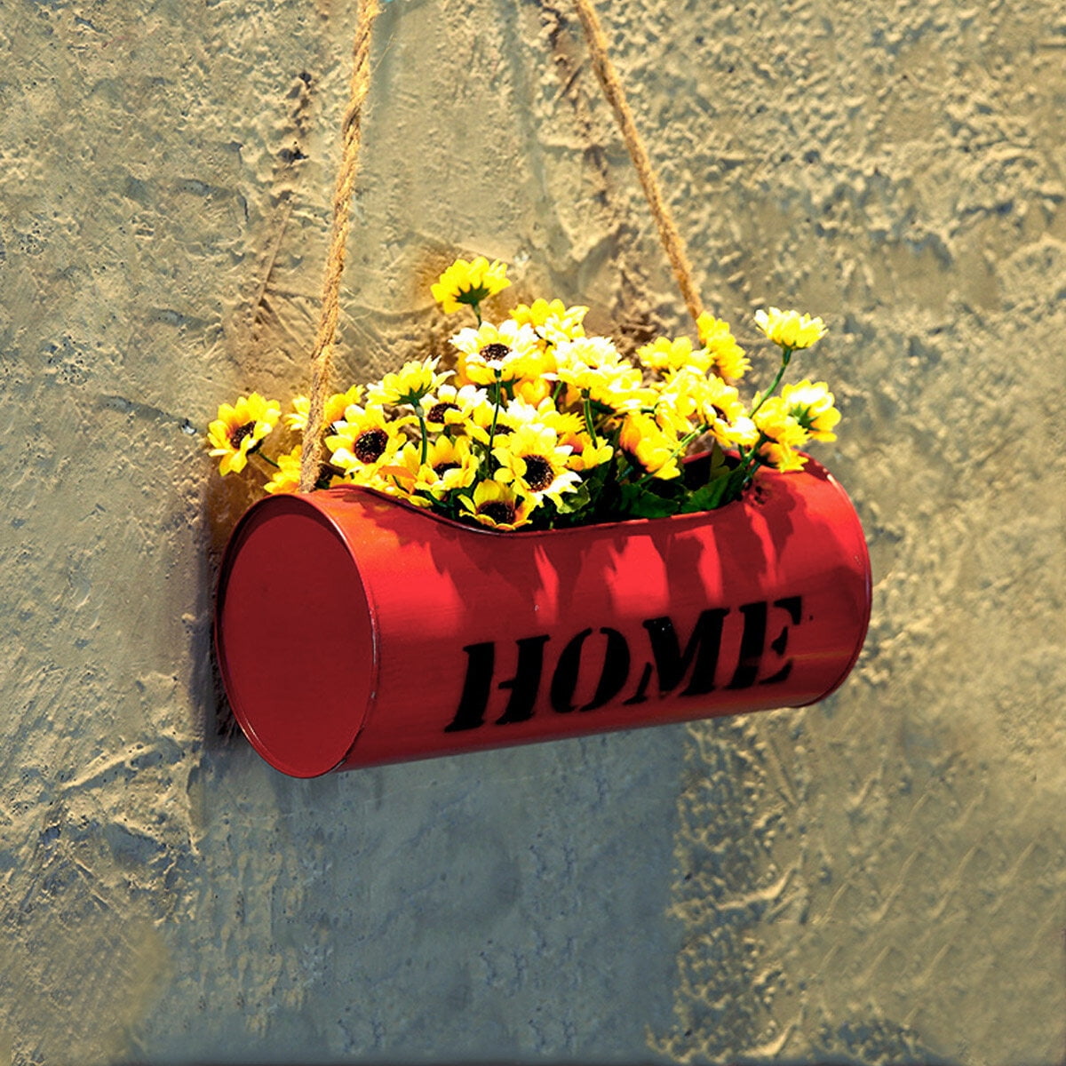 OUNONA Iron Art Flower Bucket Industrial Style Planter Indoor Large ...