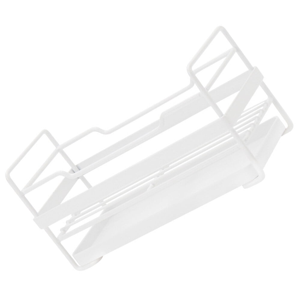 OUNONA Iron Rack with Drainage Tray Holder Kitchen Organizer Storage ...