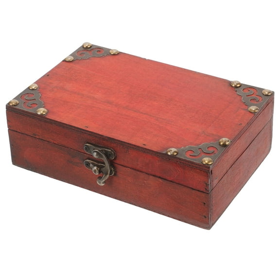 WEAVILUX vintage trinket box plywood photo storage adults home use 1Pcs