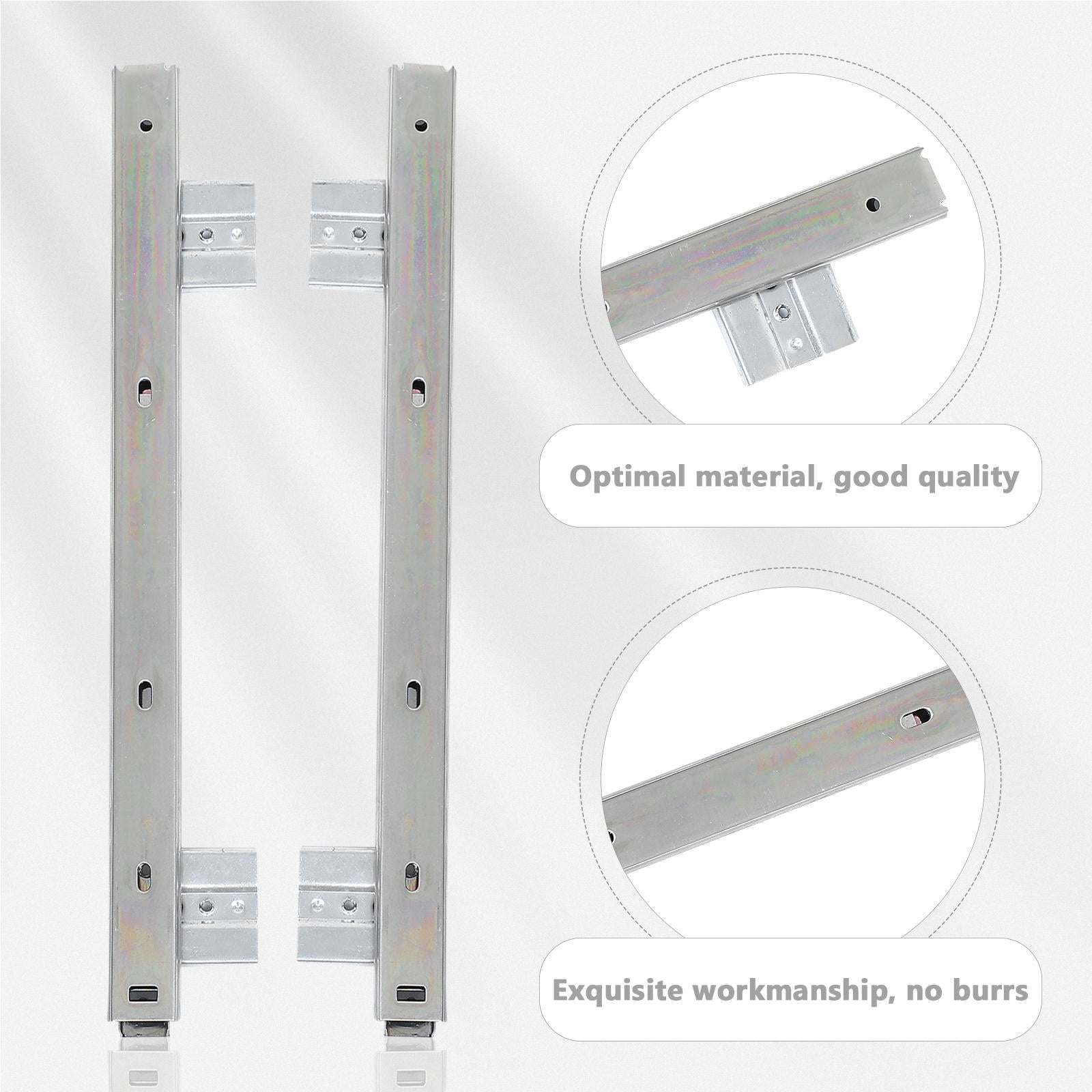 OUNONA Keyboard Rails Slider Bracket Tray under Desk Sliding Office ...