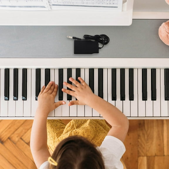 OUNONA  Keyboard Sustain Pedal with Switch Universal Digital Sustaining Midi Black