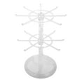 thumbnail image 1 of OUNONA Keychain Display Stand Rotating Holder 2 Tier Pendants Organizer Rack For Small Accessories Bracelets Watches And Jewelry Transparent, 1 of 8