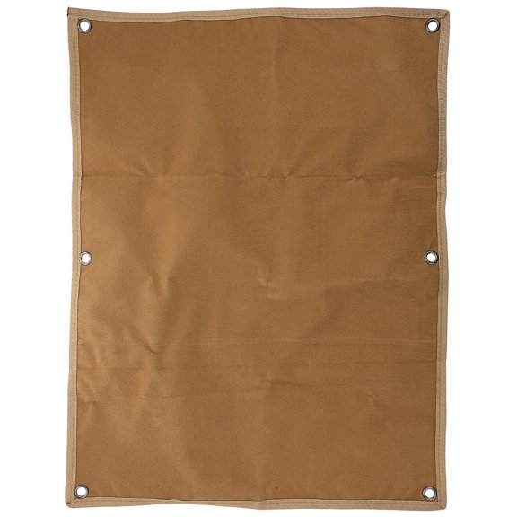 OUNONA Khaki Foldable Patch Display Case with Scratch-Resistant Armband Holder for Badge and Decorative Patch Storage