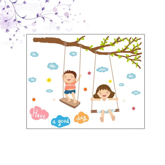 OUNONA Wall Stickers For Childrens Room Decor Multi PVC 1Set