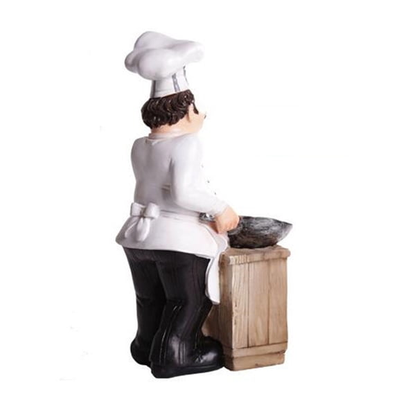 OUNONA Modern White Resin Figure Statue for Bakery and Hotel Decorative Use