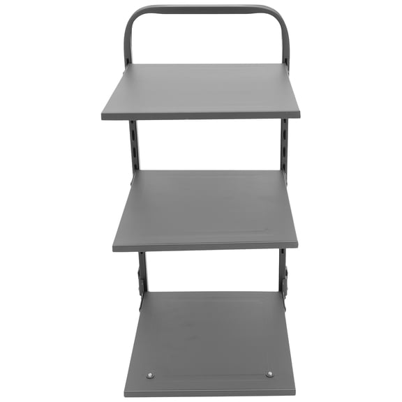 OUNONA Kitchen Pot Rack Carbon Steel Wall Mount Space-Saving Storage Organizer for Cookware 1 Piece