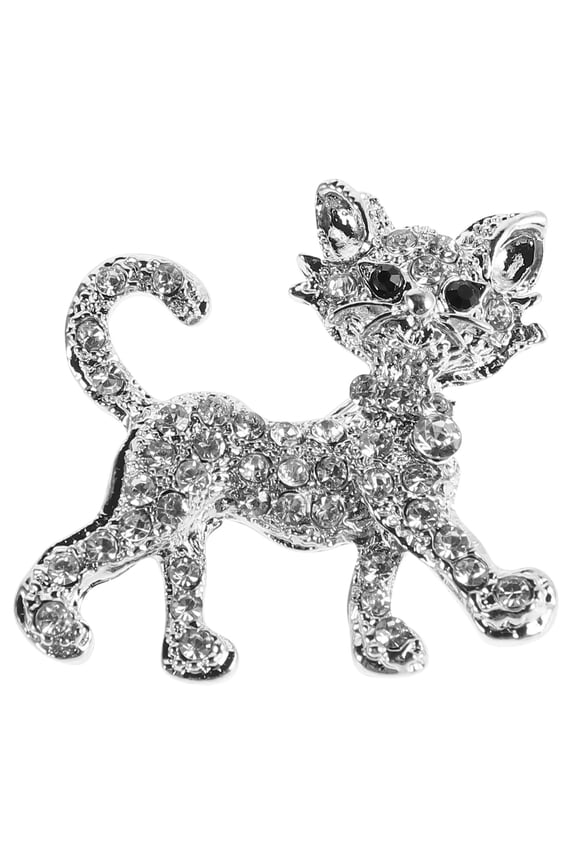 Minimalist Cat Brooch Pin Alloy Decoration 1Pack For Women On Clothes Accessories