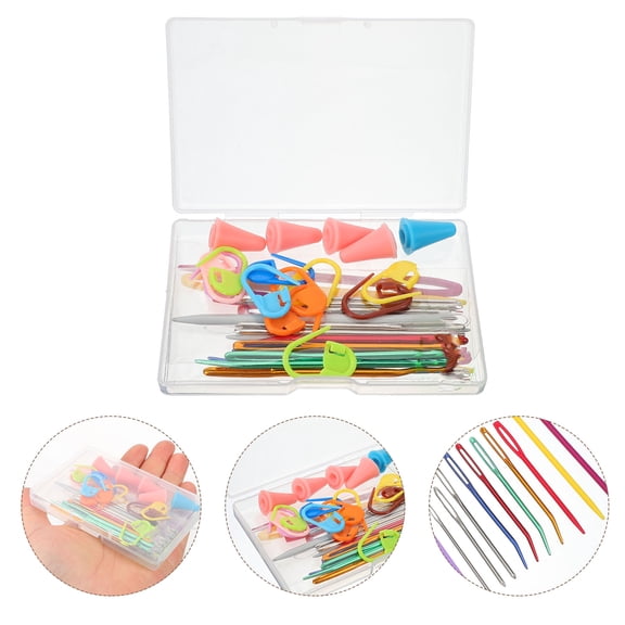 OUNONA Knitting Needles Sewing Embroidery Elbow Pin Work