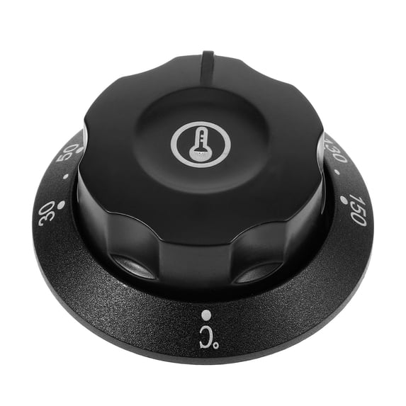 OUNONA Thermostat Oven Knob Black Plastic for Water Heater Use 1Set