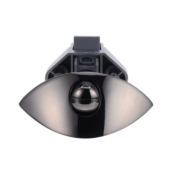 OUNONA Zinc Alloy Cabinet Lock Black Push Button Latch for Boat Door Drawer Security