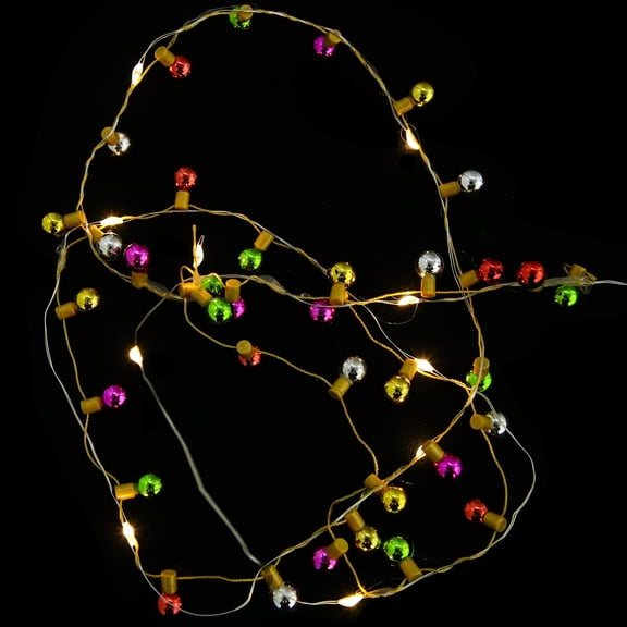 OUNONA LED Small Bulb String Lights Outdoor Decorative Hanging Lamps for Christmas 1 Meter