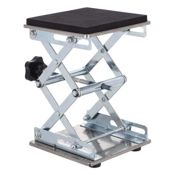 OUNONA Stainless Steel Laboratory Lift Stand Table with Adjustable Height for Accurate Lab Equipment Positioning and Stability