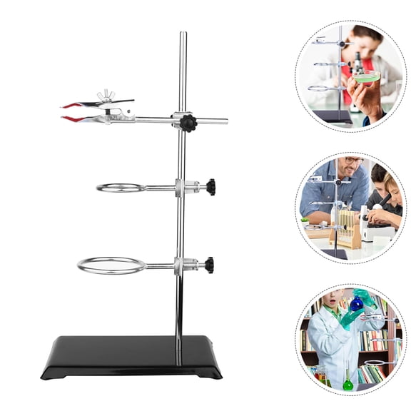 OUNONA Laboratory Metal Rack Lab Metalware Lab Flask Clamp Funnel Stand Laboratory Clamp Stand