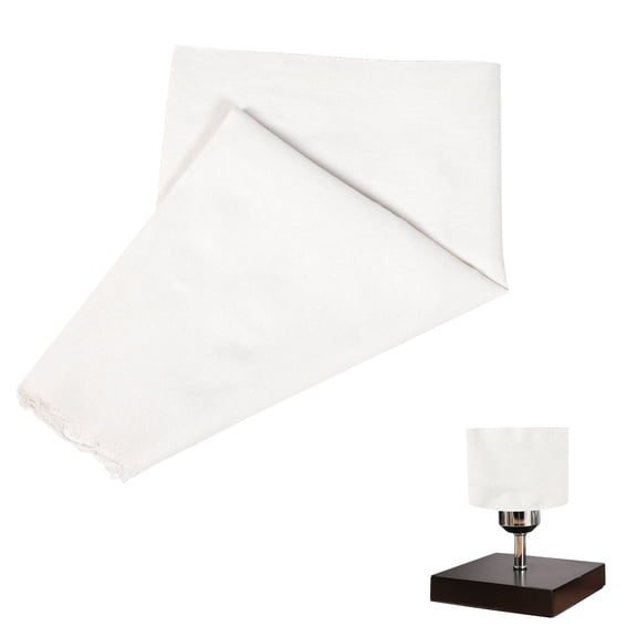OUNONA White Fabric Lamp Shade Material for Light Cover Crafting and Home Decor Projects