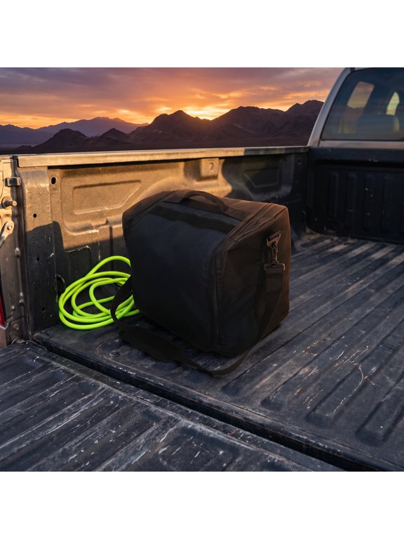 Large Capacity Hat Organizer Bag for Travel Black Double Layer Baseball Cap Storage
