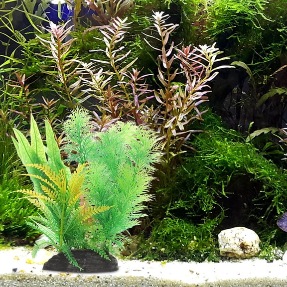 OUNONA  Large Fish Tank Decorations Aquatic Fake Plant for