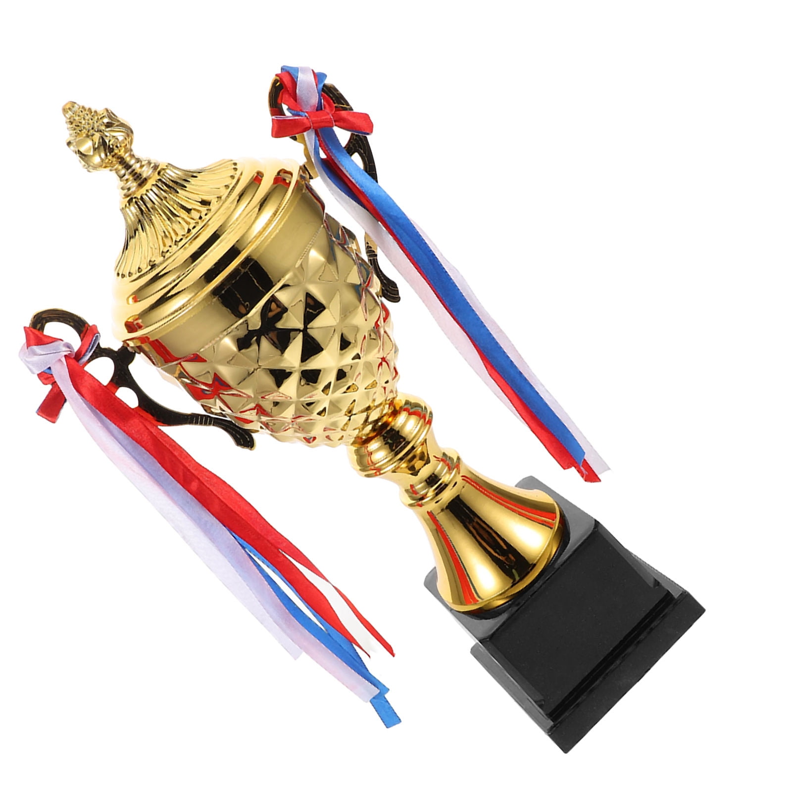 OUNONA Golden Metal Trophy Cup for Athletic and Sports Recognition Decor