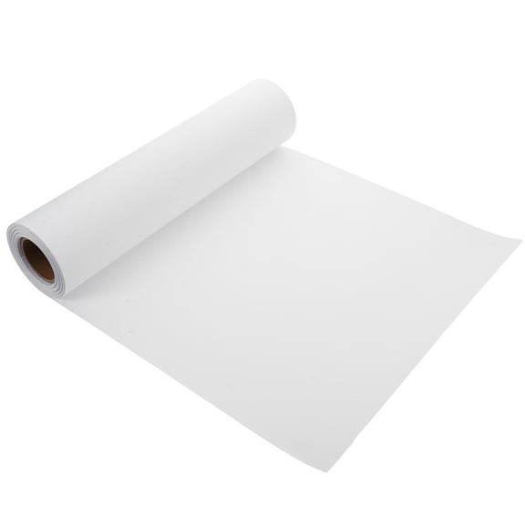 OUNONA Large White Drawing Paper Roll for Kids Art and Crafts, Thick Sketch Paper for Preschool, School, Painting, and Home Use