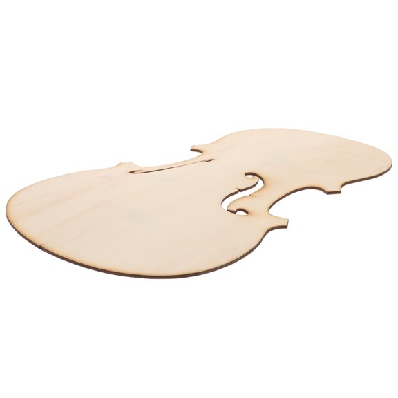 OUNONA Light Brown Violin Front Plate DIY Accessory for Home and Studio Violin Craft Supply