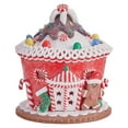 thumbnail image 1 of OUNONA Lighted Resin Gingerbread House with LED Glow for Festive Holiday Decoration, 1 of 7