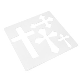 OUNONA Lightweight Acrylic Cross Router Template for Precise Wood Inlay and Decorative Crafting Projects