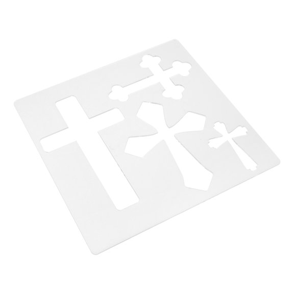 OUNONA Lightweight Acrylic Cross Router Template for Precise Wood Inlay and Decorative Crafting Projects