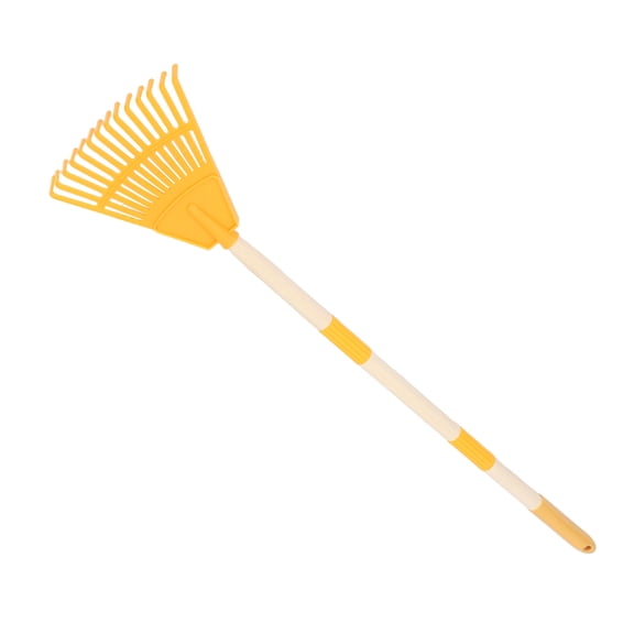 OUNONA Lightweight Collapsible Garden Rake for Easy Storage and Outdoor Yard Cleanup