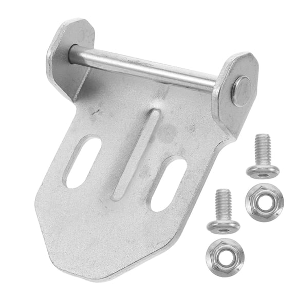 OUNONA Lightweight Motorcycle Quick Release Hook Mount for Rear Top Case Aluminum Plated Silver