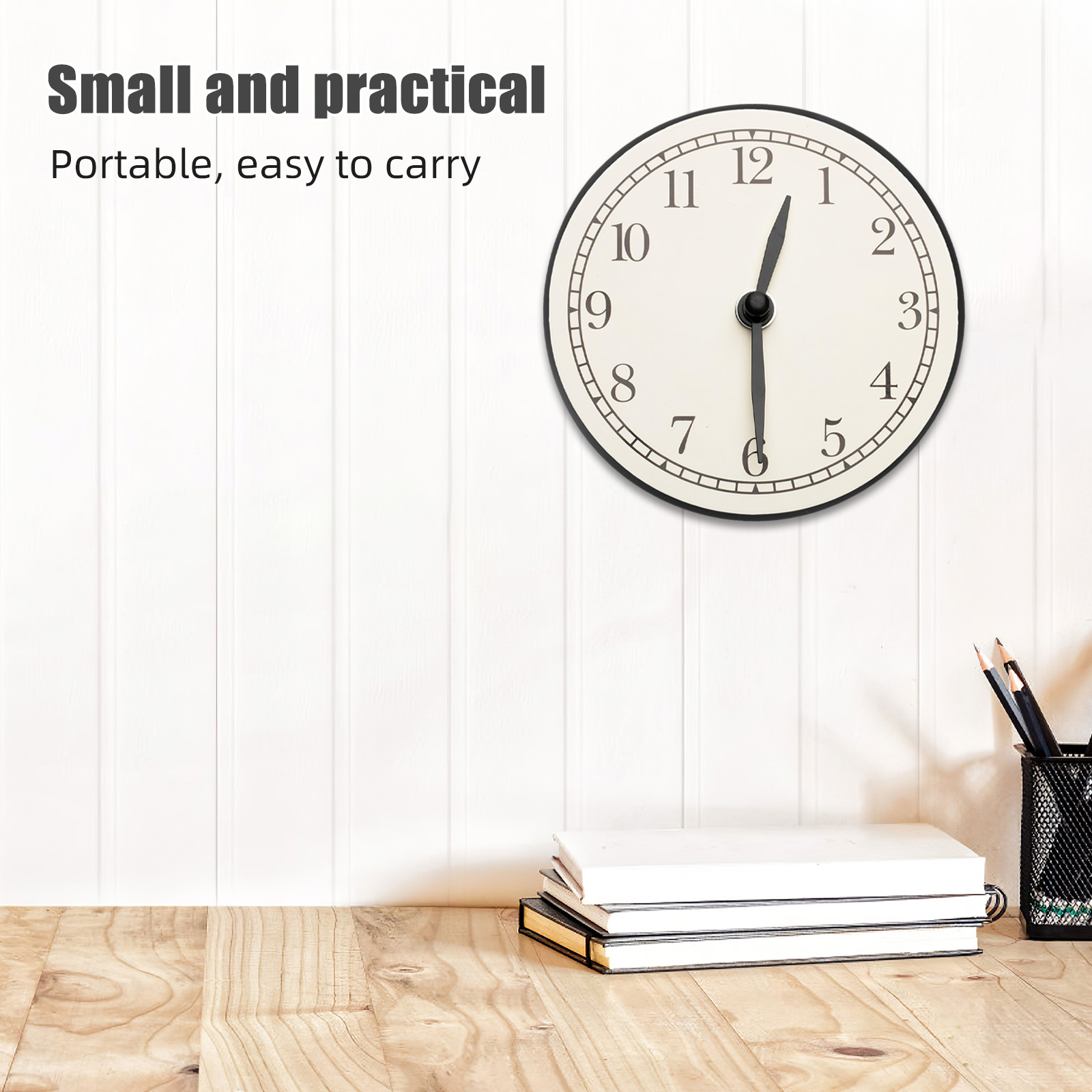 OUNONA Black Lightweight Plastic Clock Frame Replacement, Thin ...