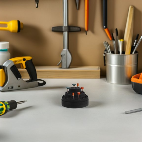 OUNONA Lightweight Plastic Drill Bit Container Box Black for Industrial Nail Drill and Screwdriver Bits