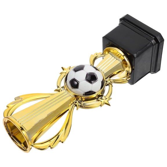 OUNONA Golden Plastic Trophy Cup Lightweight Design for Soccer Awards