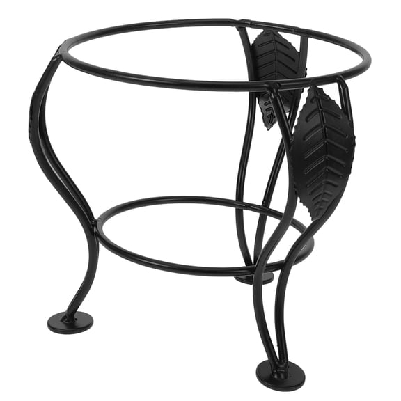 OUNONA Black Metal Crystal Sphere Holder Stand for Displaying Globes, Stones, Decorative Spheres and Gazing