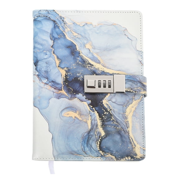 OUNONA Locking Notebook Journal for Adults, Small Password Lock Notepad, Secure Diary with Creative Lock Feature, Portable Writing Pad
