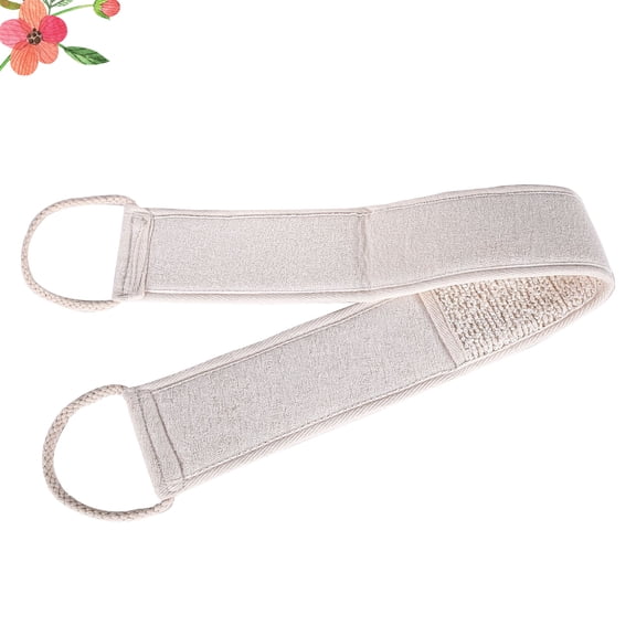 OUNONA Shower Exfoliating Towel Long p Practical Design Beige 1Set