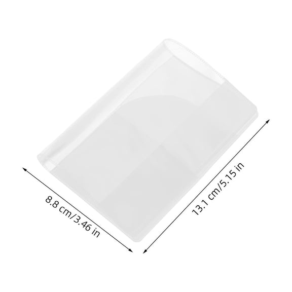 Tineasur 5-Pack Frosted Transparent PVC Holders Travel Protectors and Lightweight