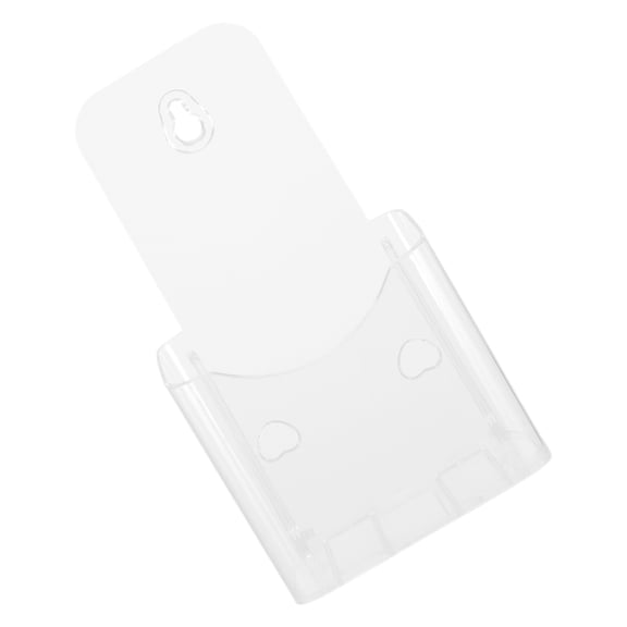 OUNONA  Magazine Display Holder Menu Store Sign Holders Wall Mount Brochure Office Transparent